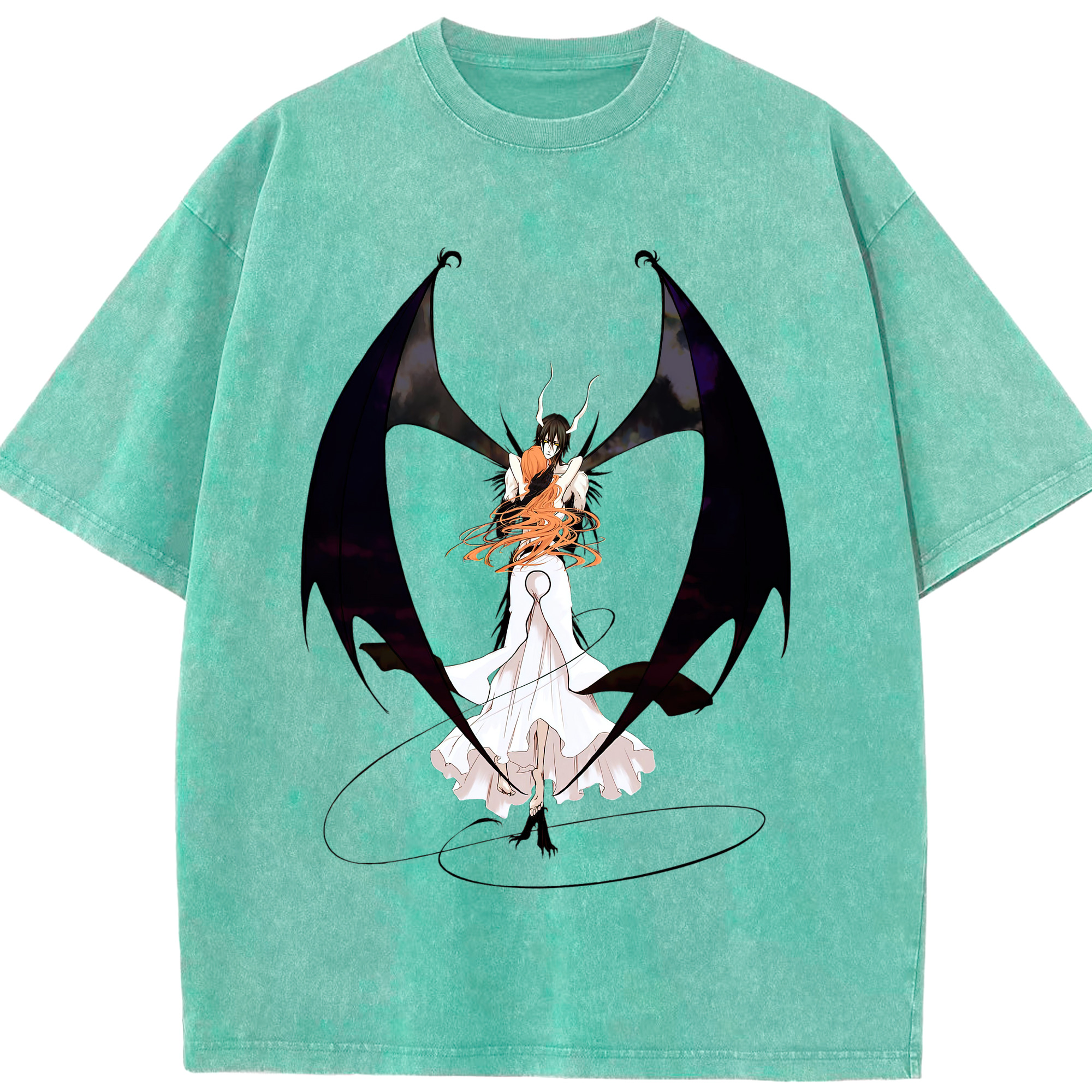（画像用） ブリーチ ウルキオラ·シファー BLEACH Ulquiorra cifer 綿100% ヴィンテージ風 半袖Tシャツ（フロントプリント）